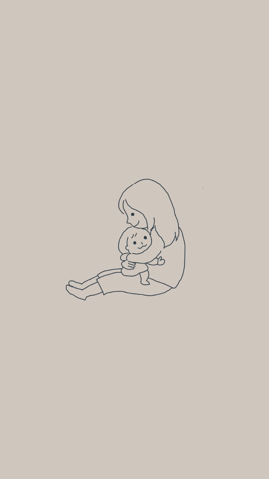 Desenho de uma menina sentada.